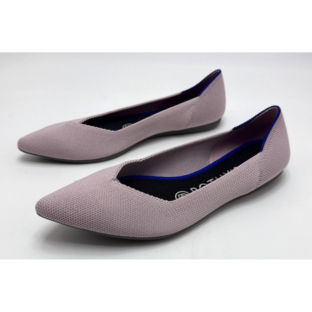 Rothy's The Point Slip On Ballet Flat Shoes Womens‎ Size 7 Petal Light Pink